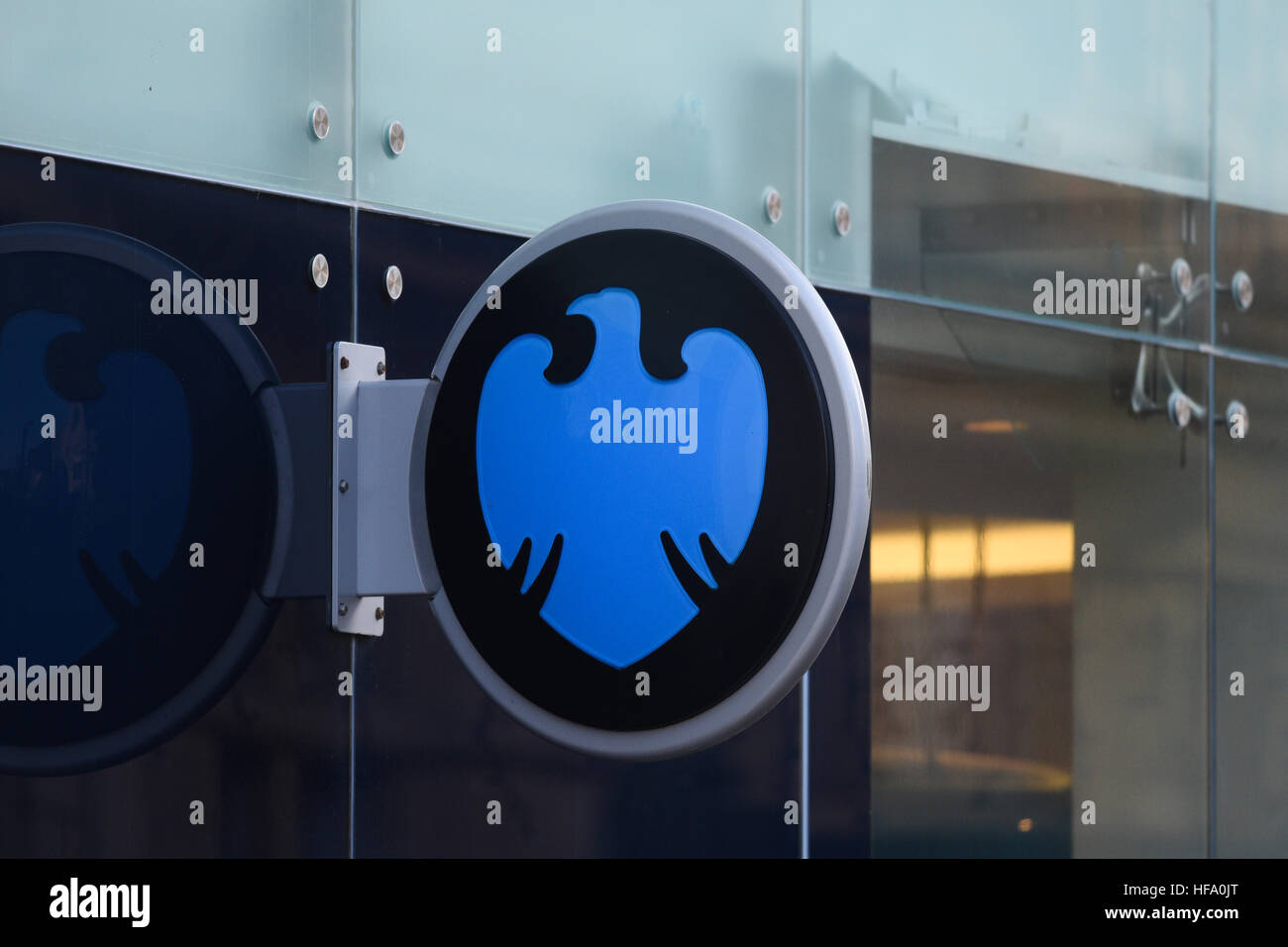 Barclays Bank logo di segno Foto Stock