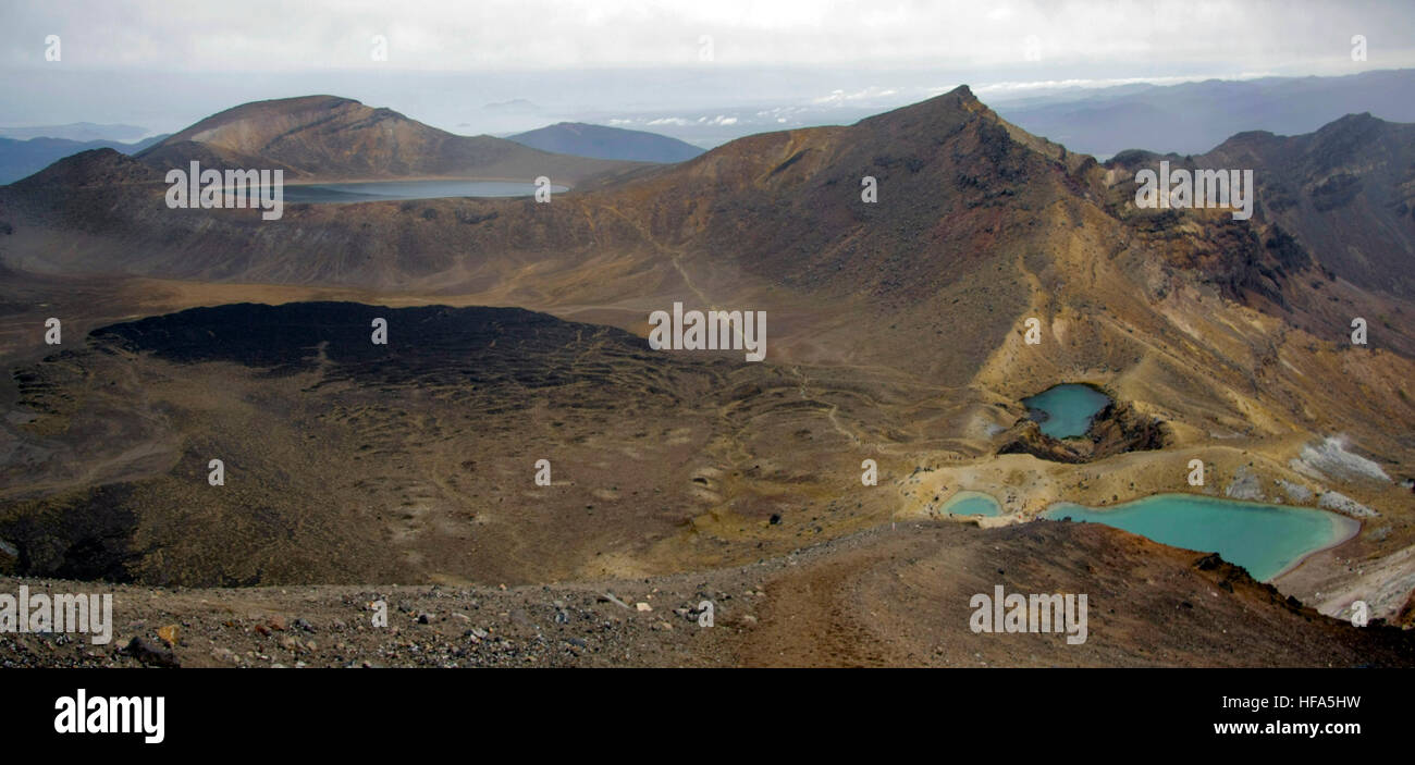 Tongariro Crossing, Nuova Zelanda Foto Stock