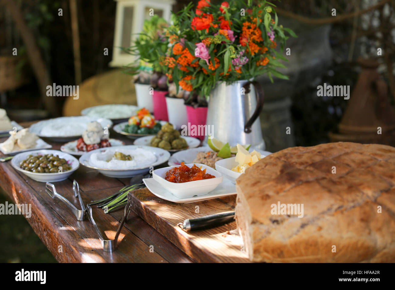 Lussuosa colazione a buffet Foto Stock