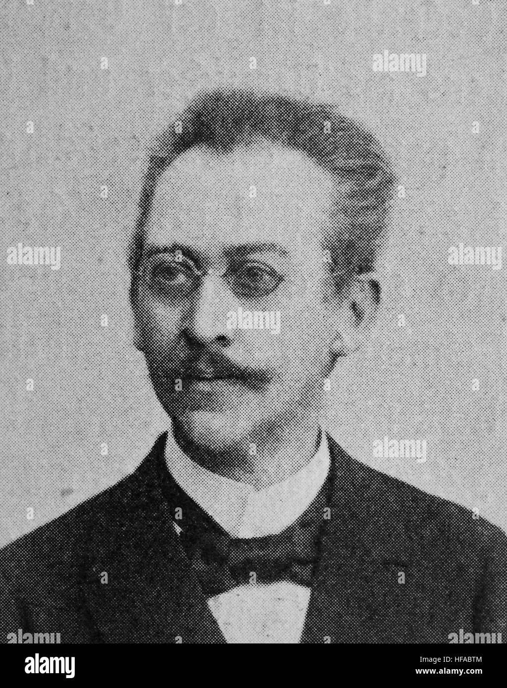 Carl Gustav Adolf von Harnack, 1851-1930, un tedesco teologo luterano e prominente chiesa storico, riproduzione foto dall'anno 1895, digitale migliorata Foto Stock