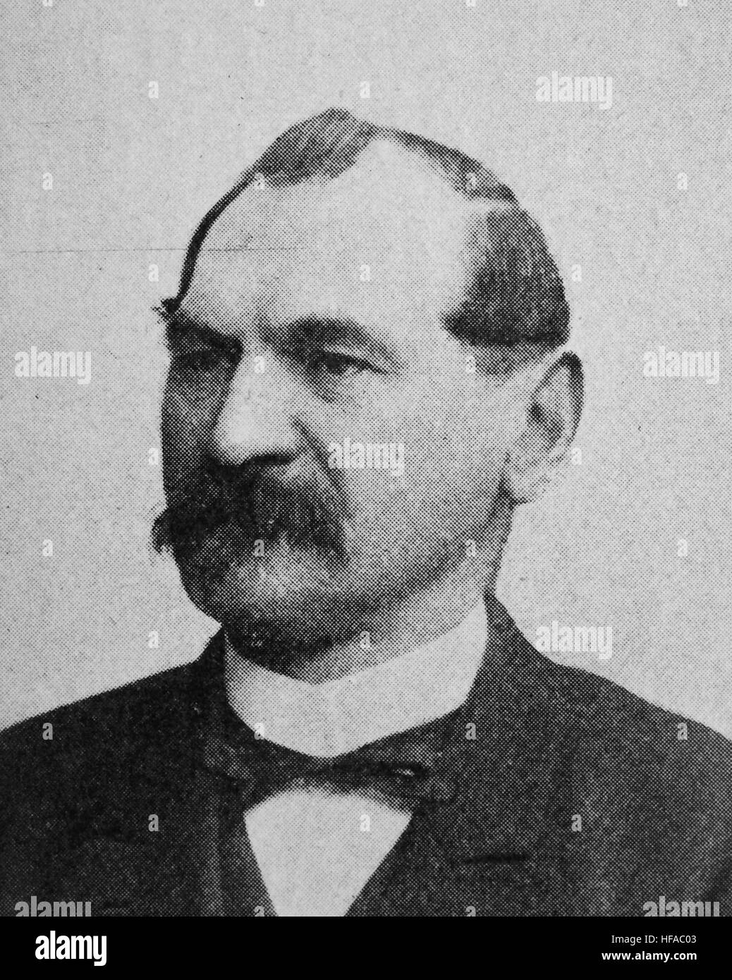 Otto Liebmann, 1840-1912, un tedesco Neo-Kantian filosofo, riproduzione foto dall'anno 1895, digitale migliorata Foto Stock