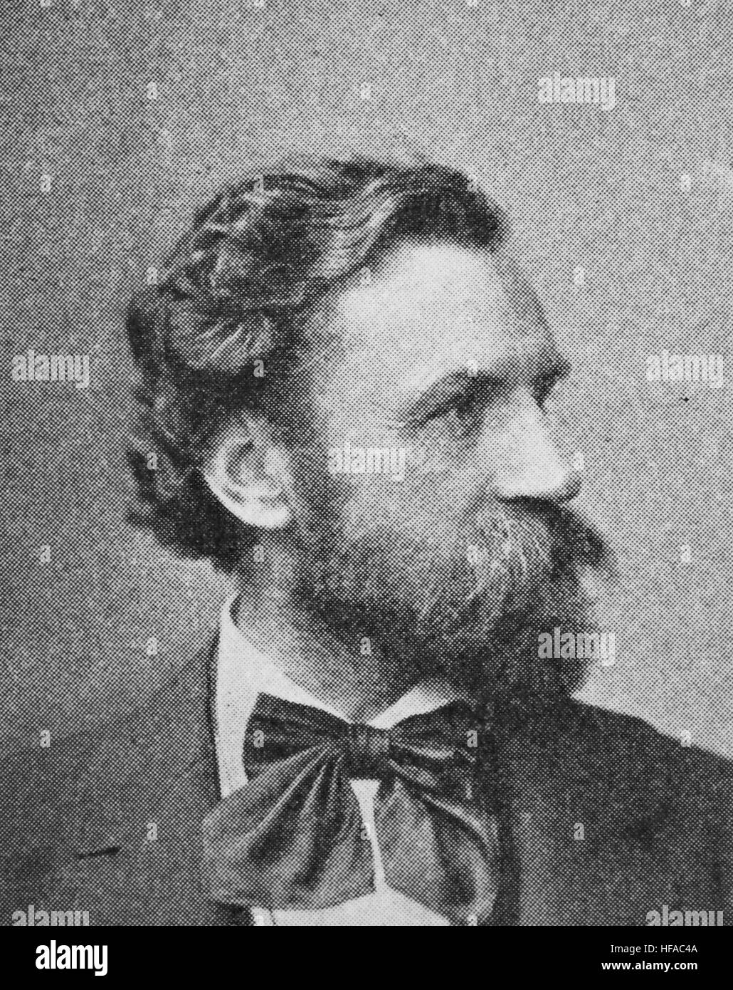 Karl Ludwig Lorenz Binding, 1841-1920, un giurista tedesco noto come un promotore della teoria della giustizia retributive, riproduzione foto dall'anno 1895, digitale migliorata Foto Stock