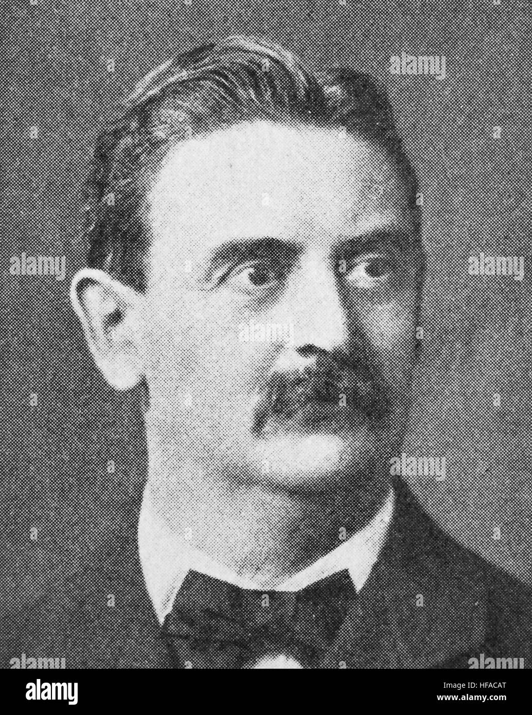 Karl Ernst Theodor Schweigger, 1830-1905, un oculista tedesco, riproduzione foto dall'anno 1895, digitale migliorata Foto Stock