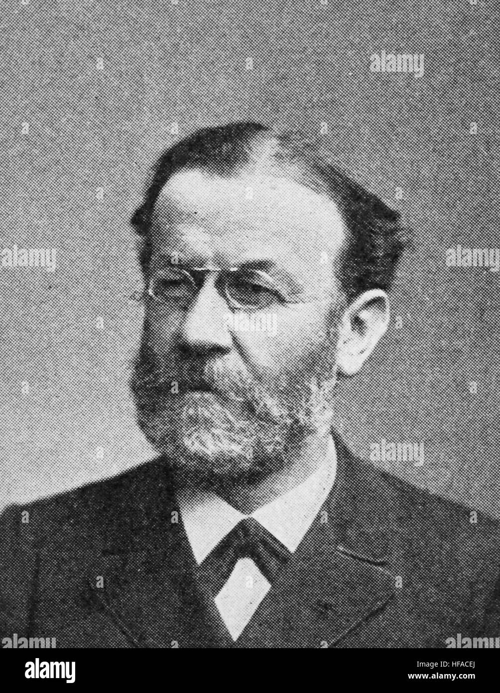 Friedrich Mosler, nel 1831-1911, un internista tedesco, neuro patologo e docente universitario., riproduzione foto dall'anno 1895, digitale migliorata Foto Stock