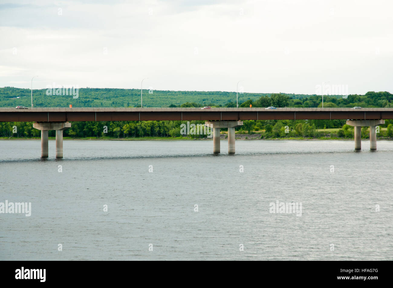 Westmorland Street Bridge - Fredericton - Canada Foto Stock