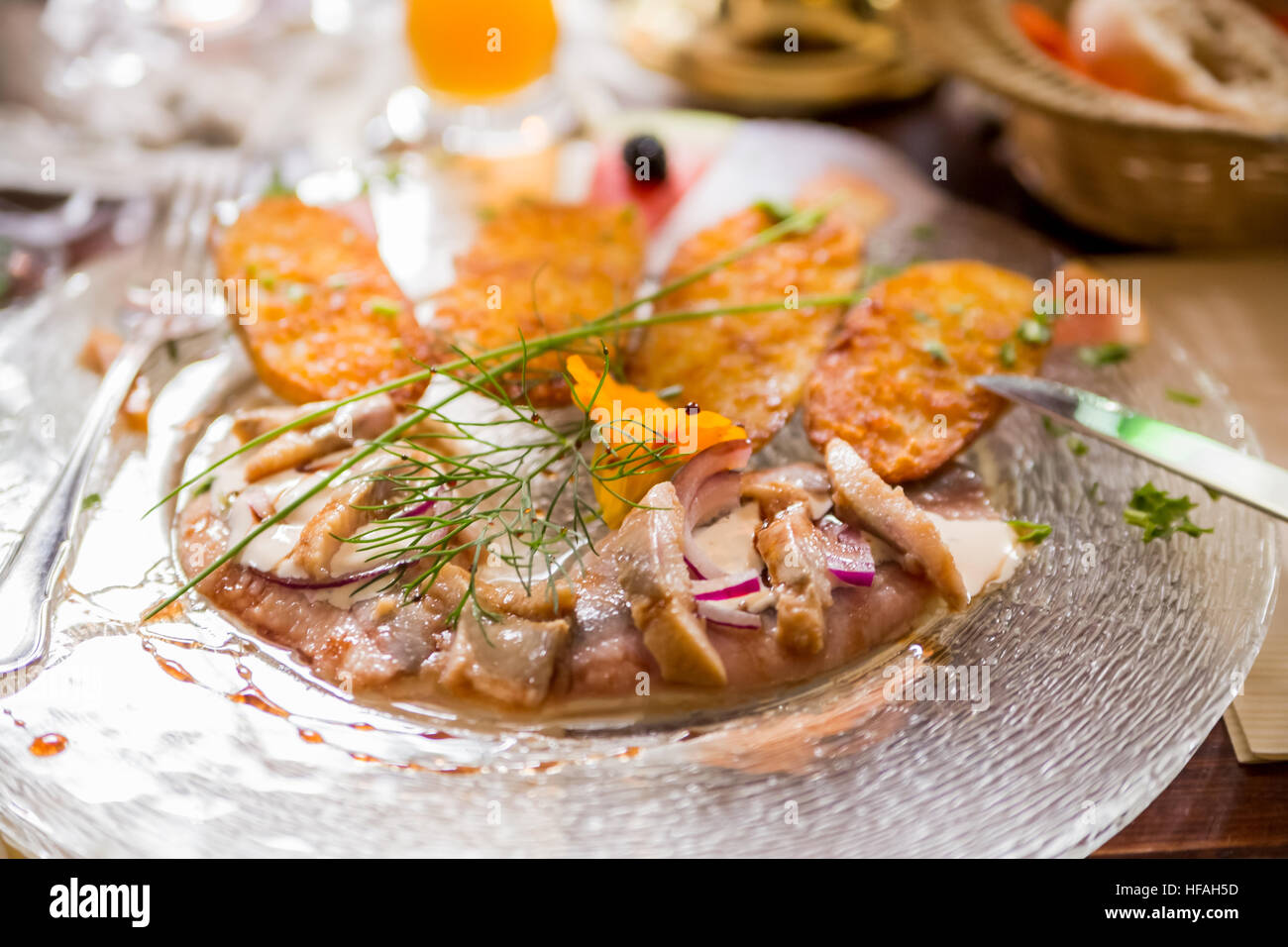 Farina di pesce Foto Stock