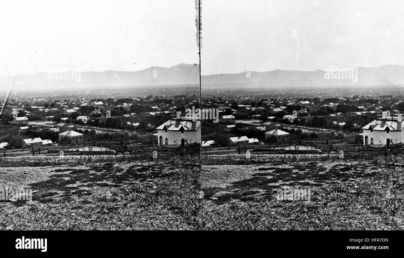 Bird's-eye vista panoramica di grande Salt Lake City Salt Lake Foto Stock