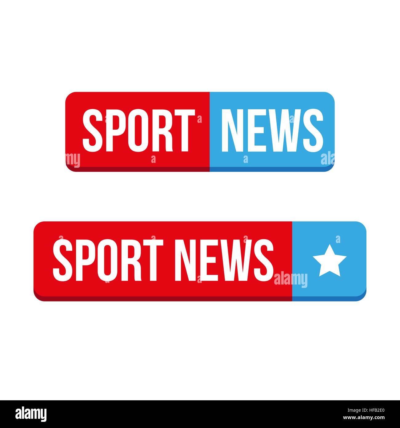 Sport News vettore di pulsante Illustrazione Vettoriale