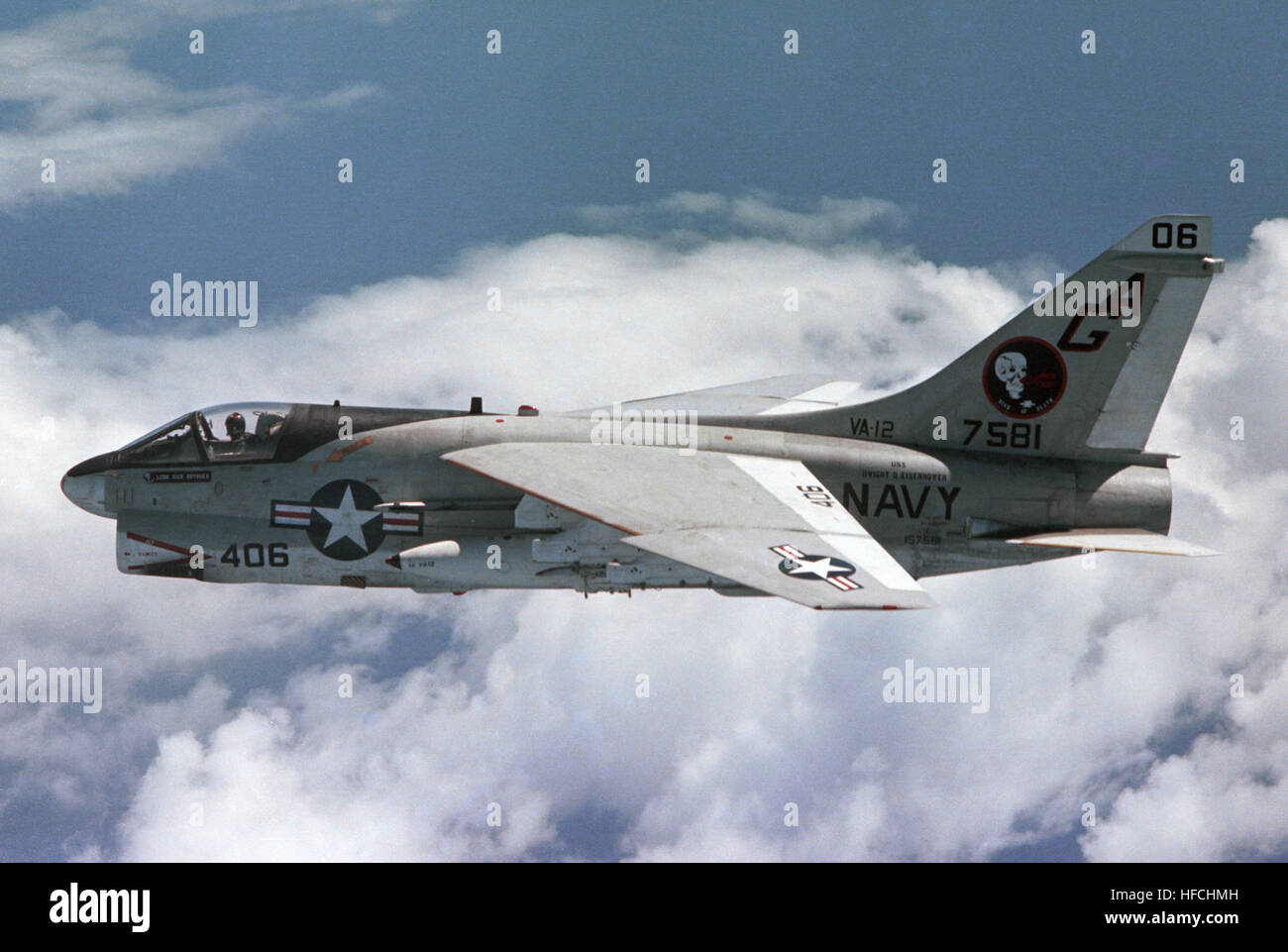 A-7E Corsair II VA-12 Foto Stock