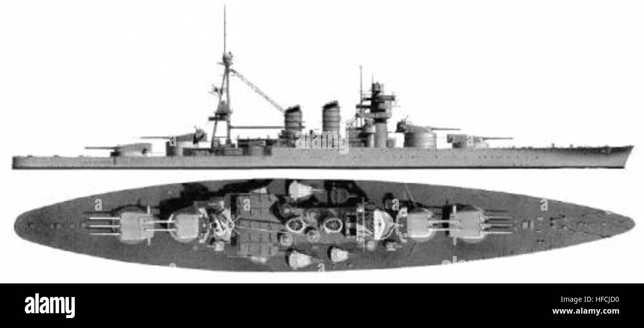 ONI disegno del Conte di Cavourclasse corazzata Foto stock Alamy