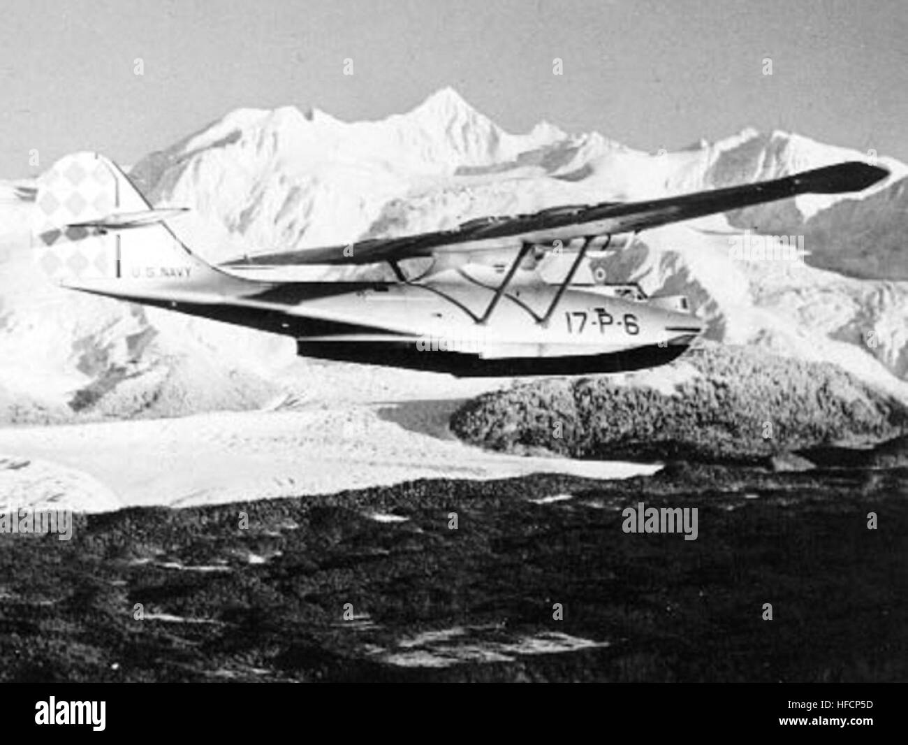Costruttiva PBY-2 di VP-17 su Alaska c1939 Foto Stock