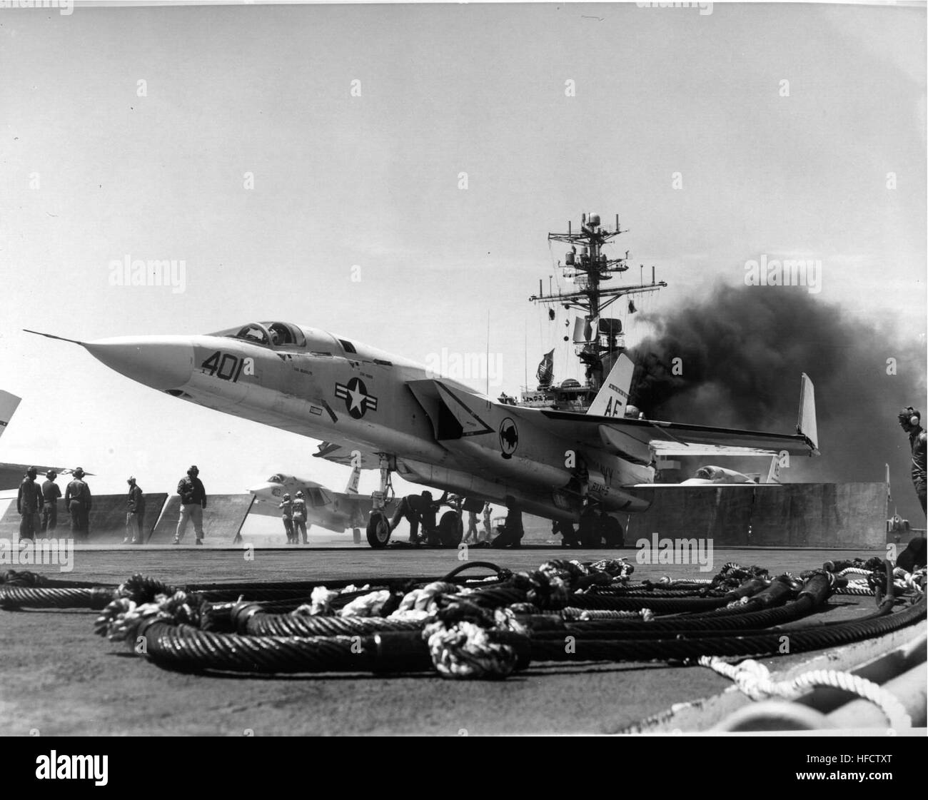RA-5C su cat USS America 1966-67 Foto Stock