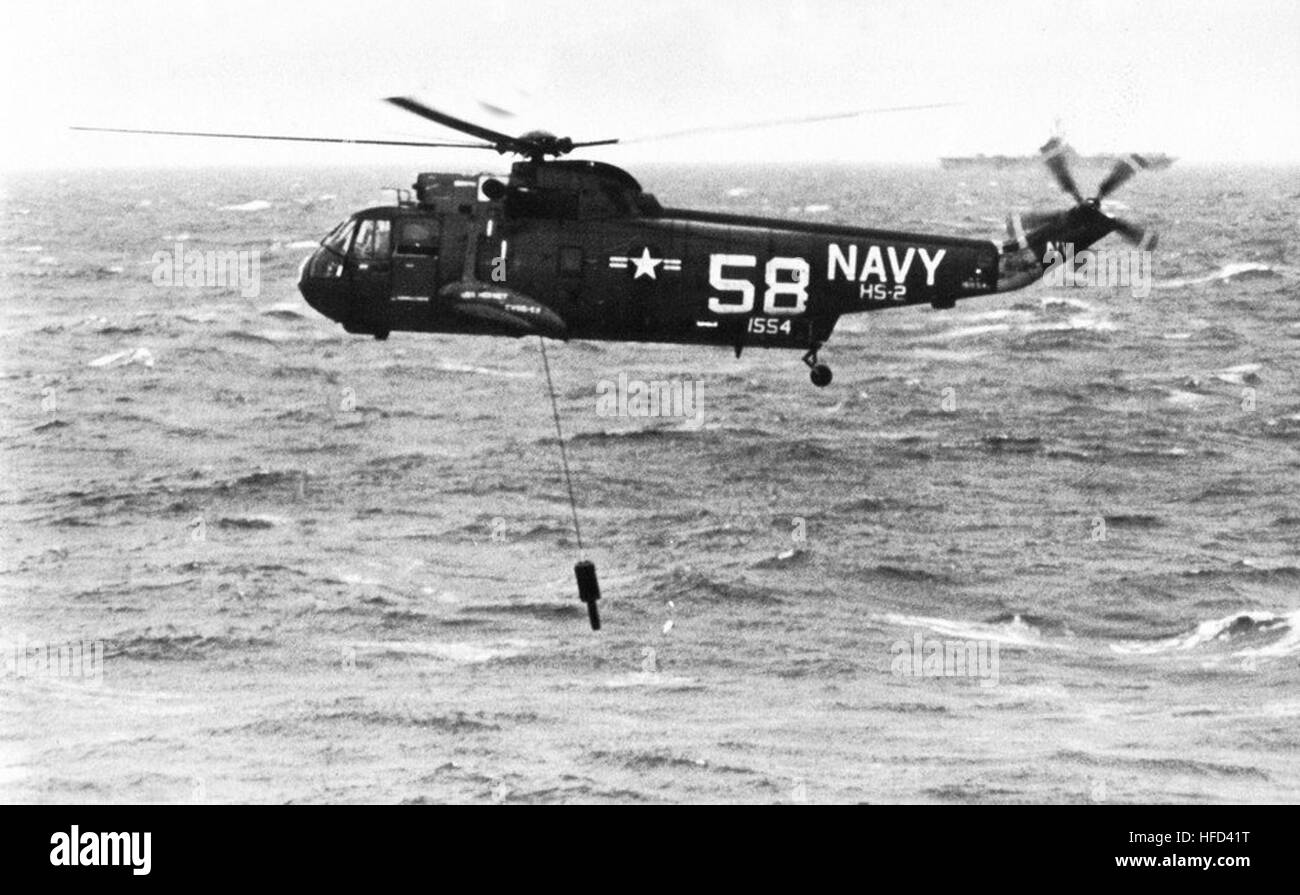 SH-3un mare re di HS-2 con dipping sonar c1966 Foto Stock