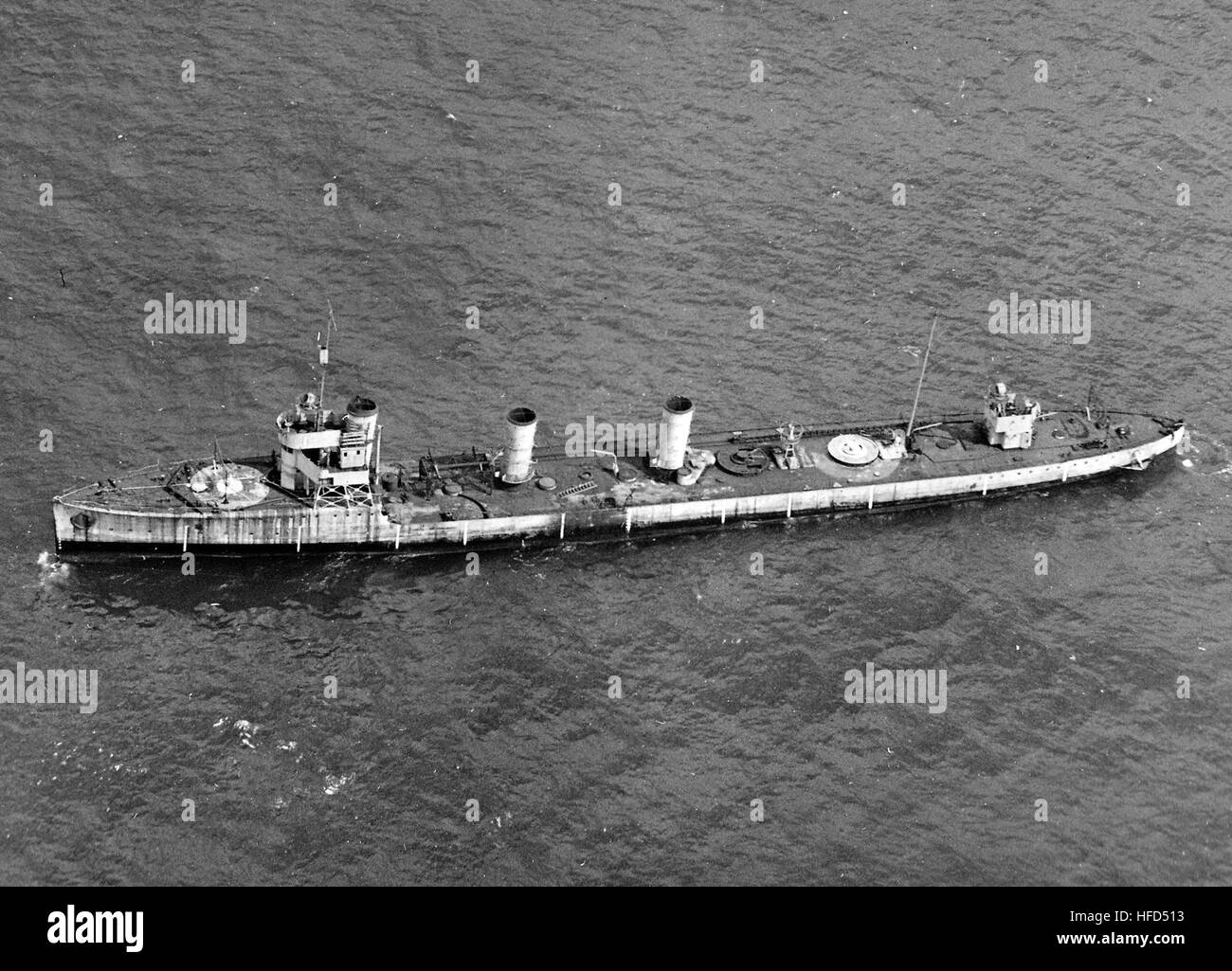 SMS G 102 come nave bersaglio 1921 Foto Stock