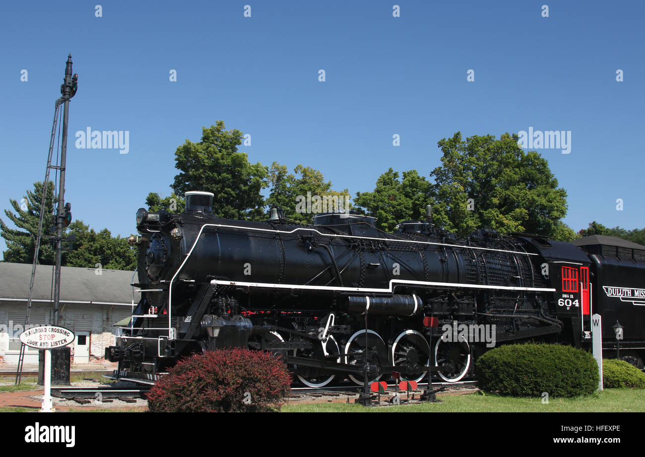 Deluth, Missabe & ferro gamma locomotore ferroviario. Il vapore 0-10-2 configurazione. Costruito nel 1936 da locomotiva Baldwin lavora in Eddystone, PA. Operato come n Foto Stock