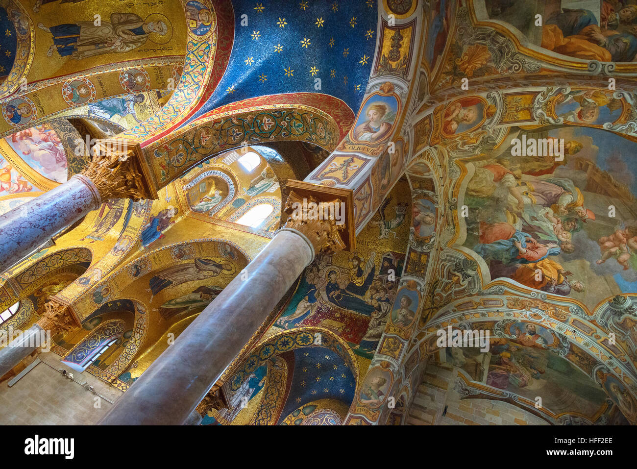 La Chiesa della Martorana, Palermo, Sicilia, Italia, Europa Foto Stock