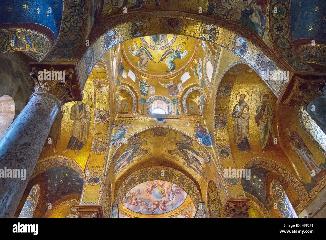 La Chiesa della Martorana, Palermo, Sicilia, Italia, Europa Foto Stock