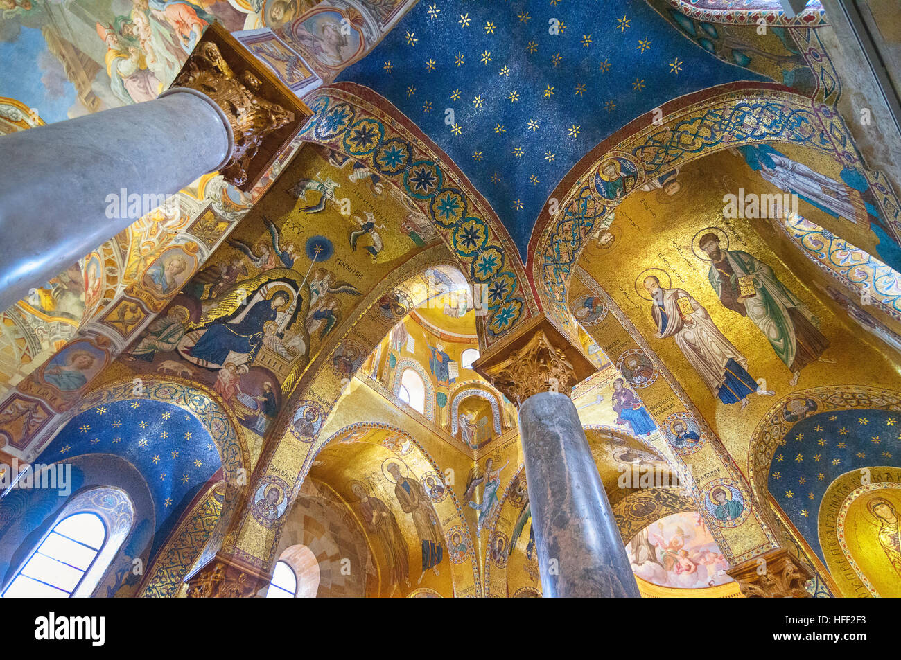 La Chiesa della Martorana, Palermo, Sicilia, Italia, Europa Foto Stock