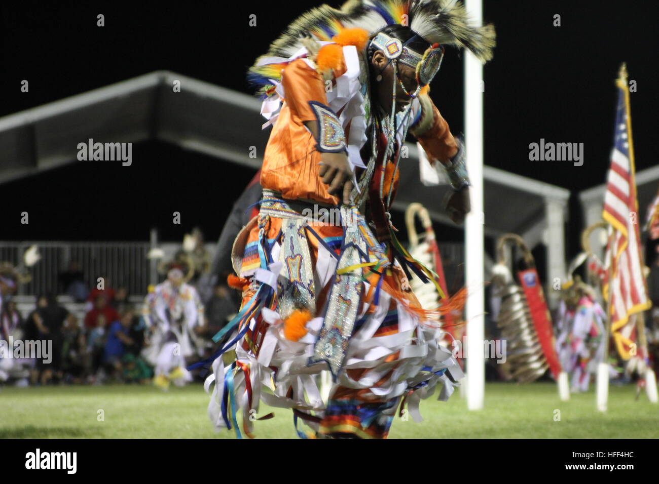 Shakopee Mdewakanton Sioux Comunità Wacipi Pow Wow, Native American dance festival - 21/08/2011 - USA / MINNESOTA / Minneapolis - l'erba dance - Sandrine Huet / Le Pictorium Foto Stock