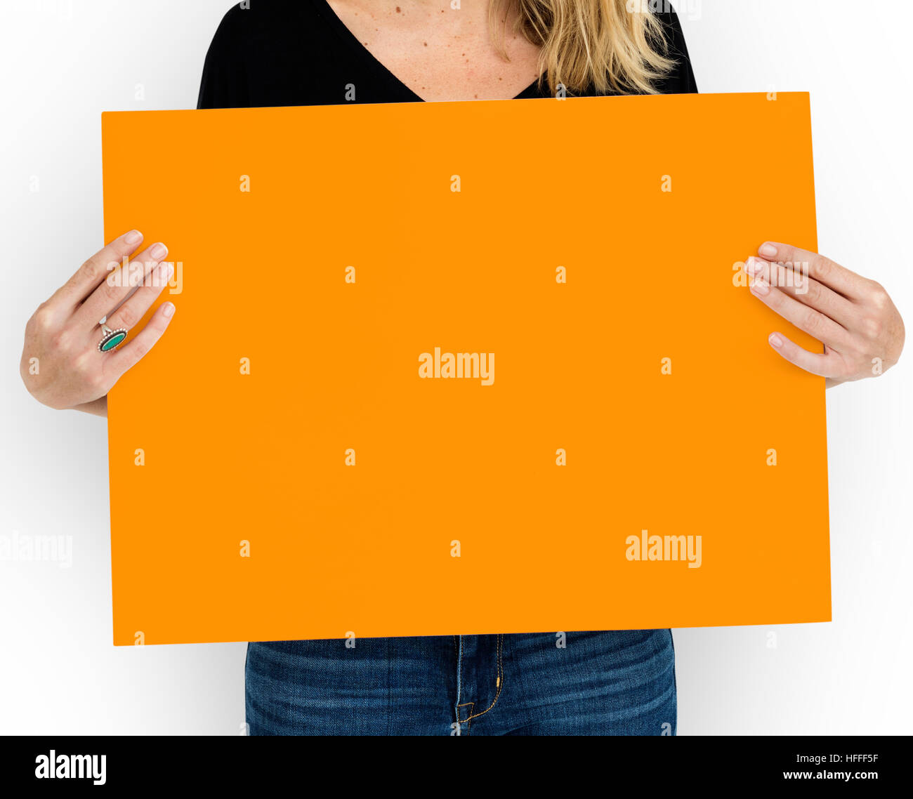 Targhetta vuota Copyspace concetto di comunicazione Foto Stock