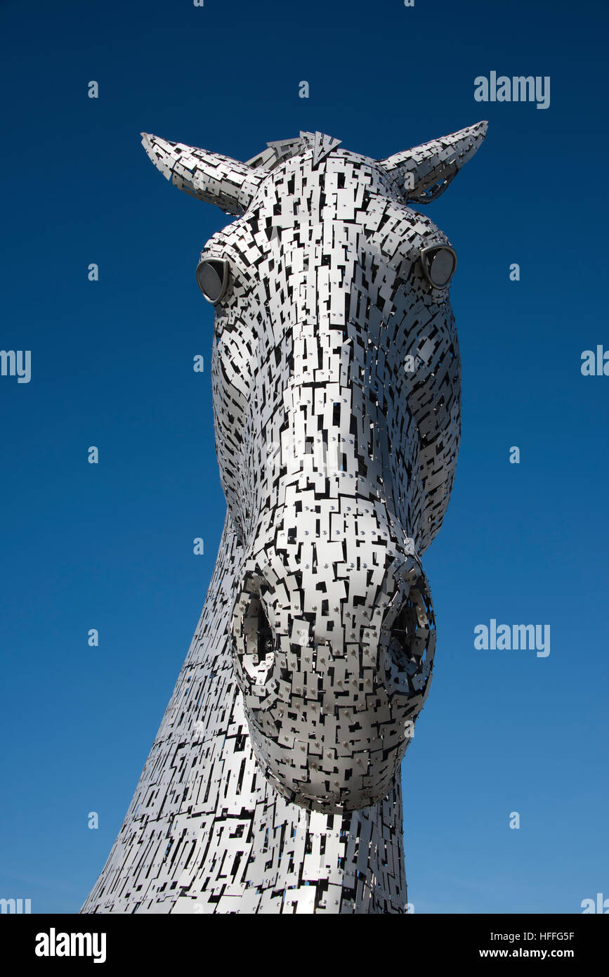 Il Kelpies - Scozia Foto Stock