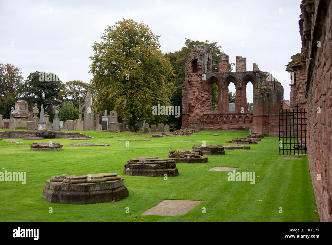 Arbroath Abbey, Scozia Foto Stock