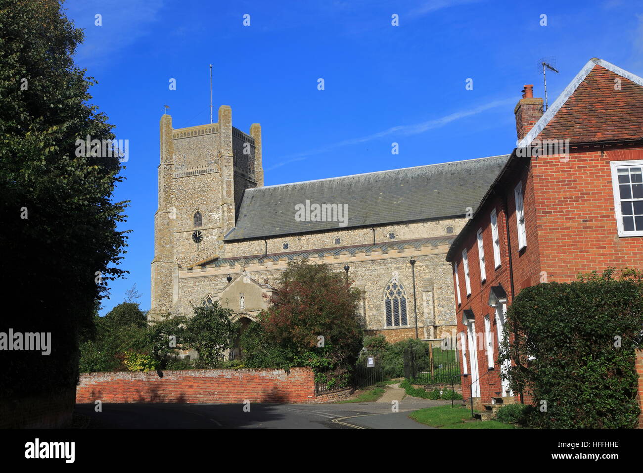 San Bartolomeo chiesa parrocchiale, Orford, Suffolk, Inghilterra, Regno Unito Foto Stock