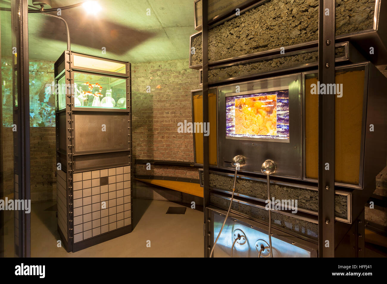 Germania, Muelheim presso il fiume Ruhr, il Museo acquario di acqua Foto Stock