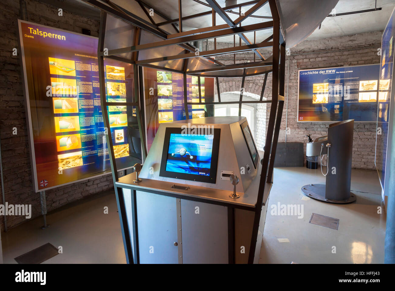 Germania, Muelheim presso il fiume Ruhr, il Museo acquario di acqua Foto Stock