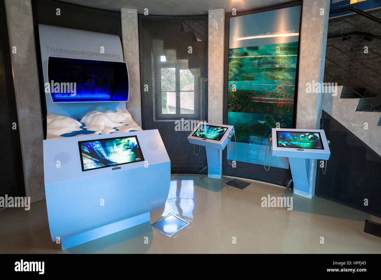 Germania, Muelheim presso il fiume Ruhr, il Museo acquario di acqua Foto Stock