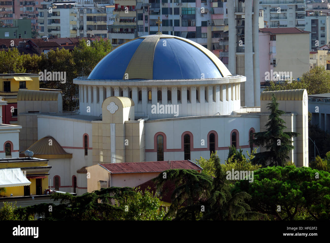La risurrezione di Cristo Cattedrale Ortodossa, Tirana, Albania Foto Stock
