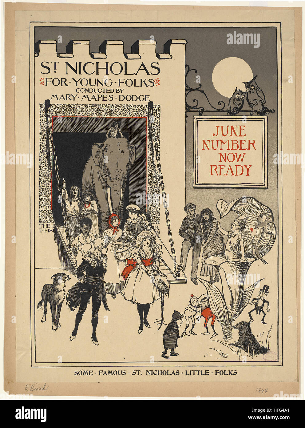 San Nicola per Young Folks condotto da Maria Mapes Dodge, Giugno numero ora pronto Foto Stock