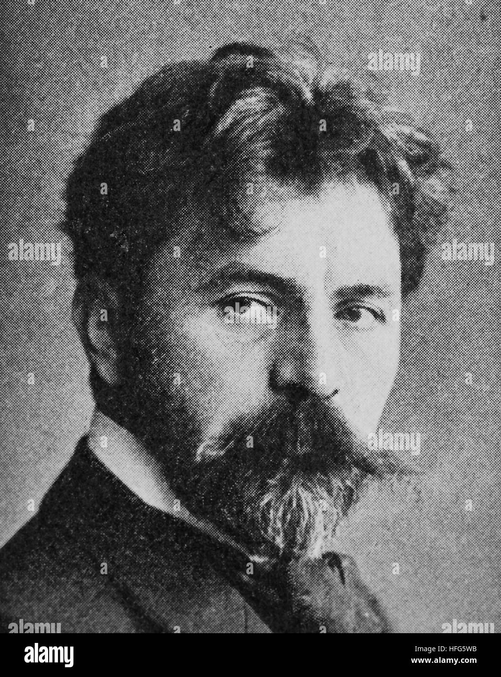 Arthur,Nikisch,Artor,1855 - 1922, era un conduttore ungherese, riproduzione foto dall'anno 1895, digitale migliorata Foto Stock