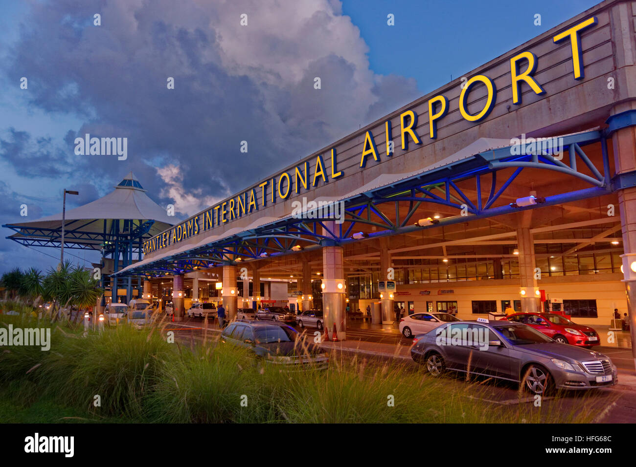 L'aeroporto internazionale Grantley Adams, vicino a Bridgetown, Barbados. Foto Stock