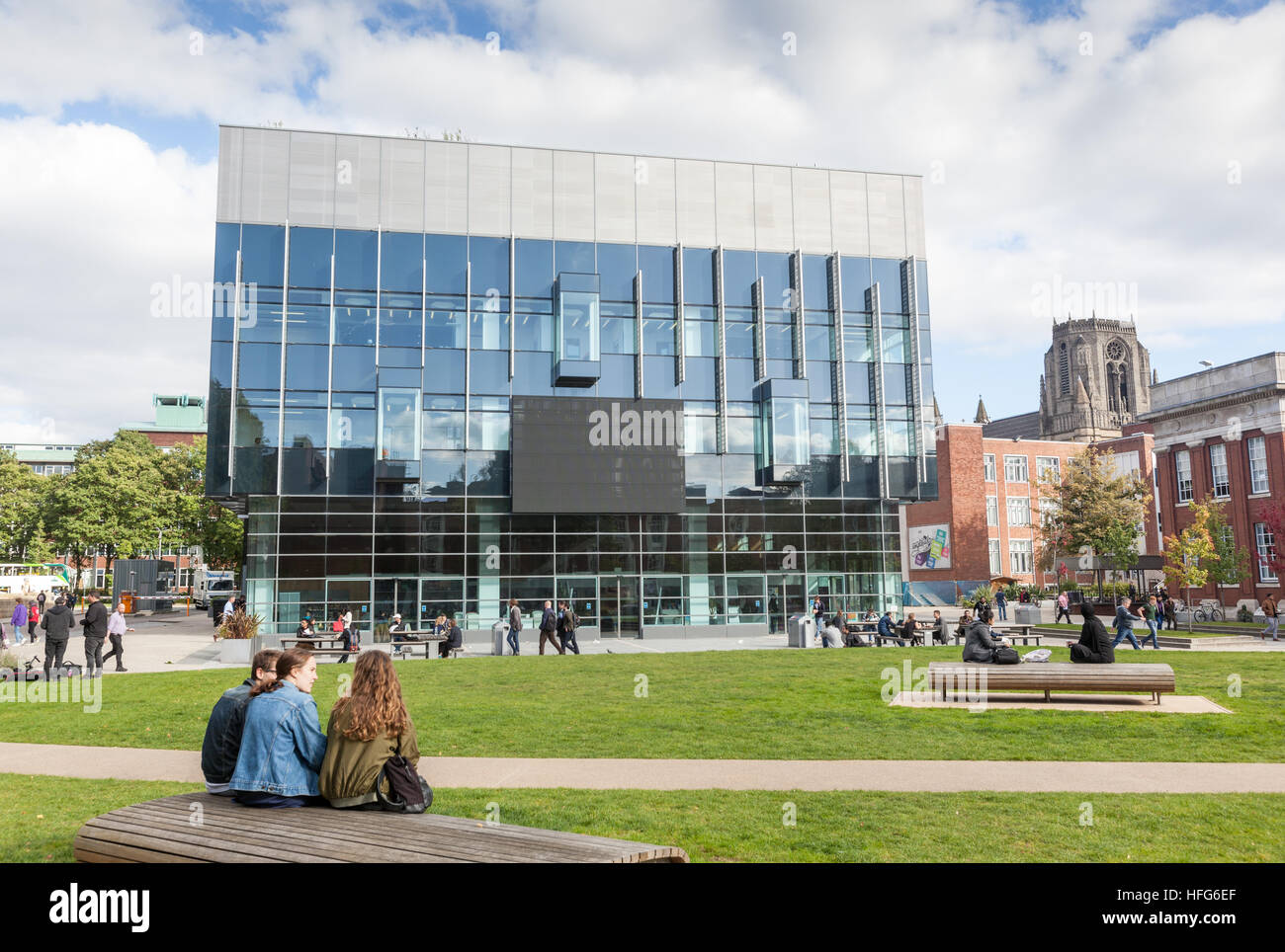 Alan Gilbert Learning Commons, l'Università di Manchester REGNO UNITO Foto Stock