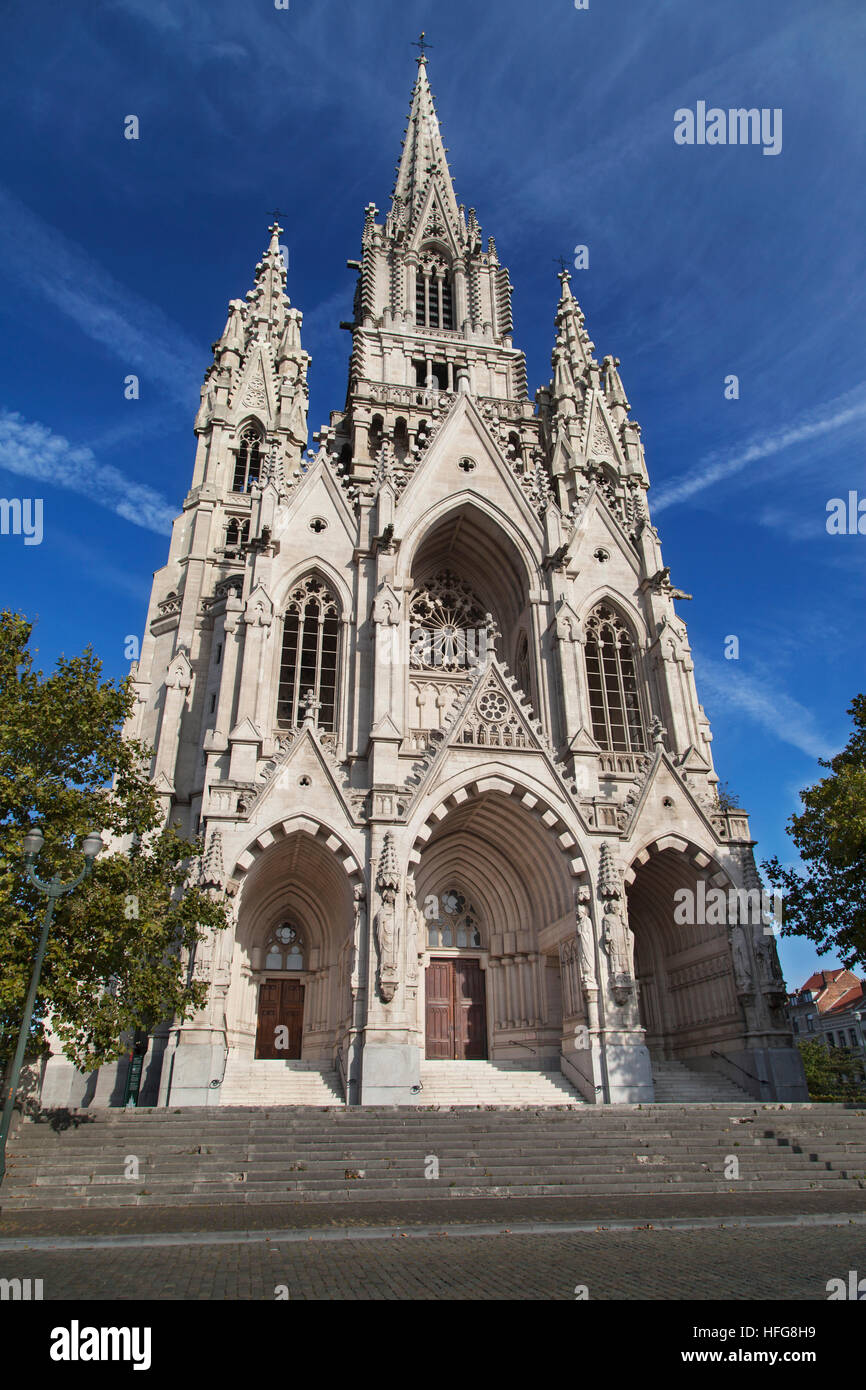 La chiesa di Notre Dame de Laeken a Bruxelles, Belgio. Foto Stock