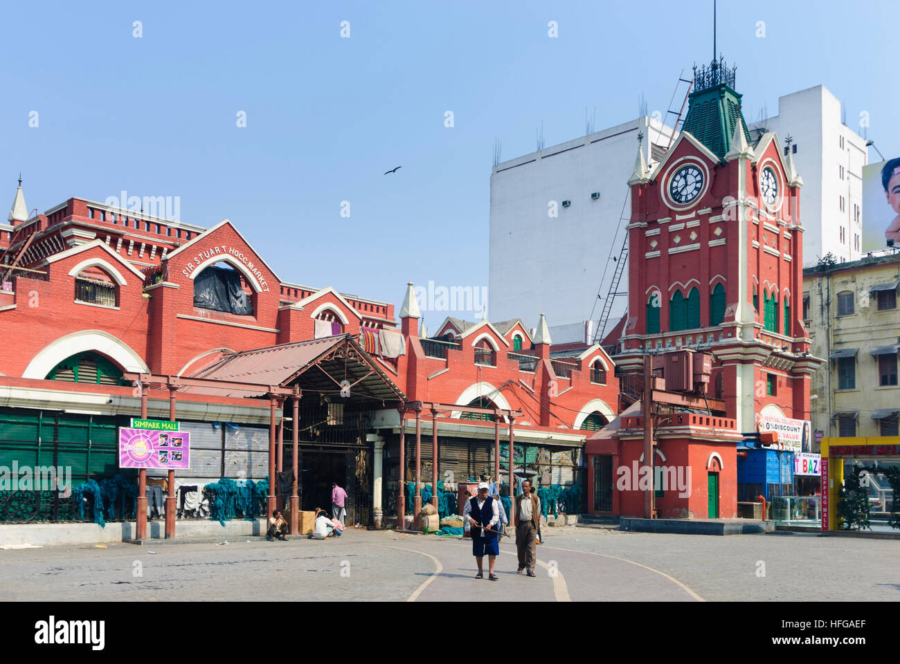 Kolkata (Calcutta, Kalkutta): Nuovo Mercato, West Bengal, Westbengalen, India Foto Stock