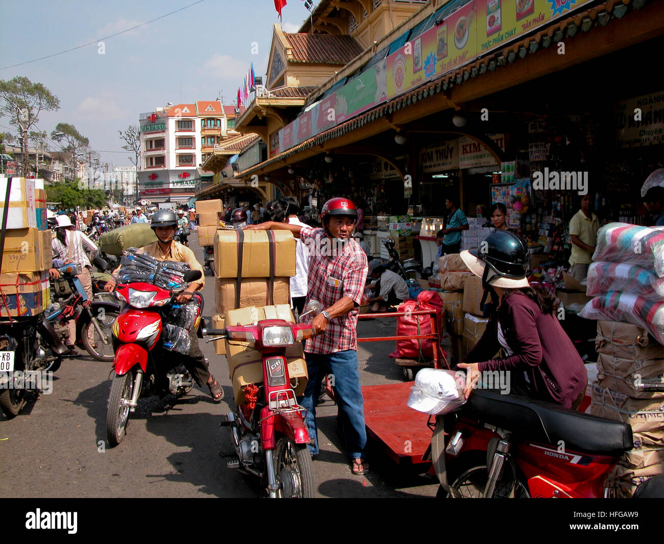 Hanoi Street Life Foto Stock