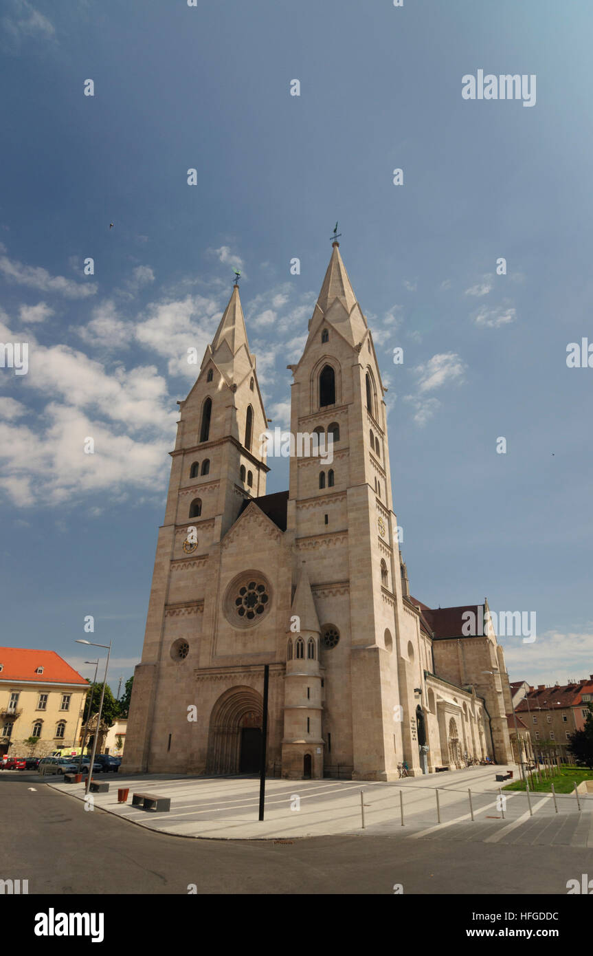 Wiener Neustadt: cattedrale, Wiener Alpen, Alpi Niederösterreich, Austria Inferiore, Austria Foto Stock