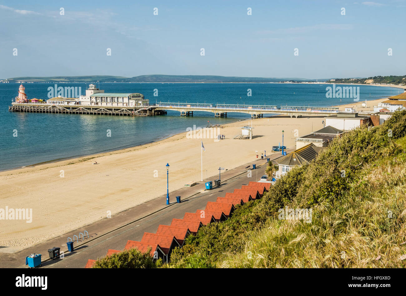 Bournemouth Pier, Bournemouth, Dorset, Inghilterra, Regno Unito Foto Stock