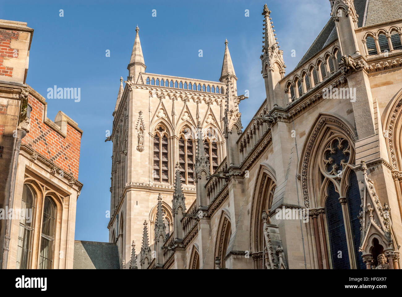 St.Johns College presso la University City Cambridge, Inghilterra Foto Stock