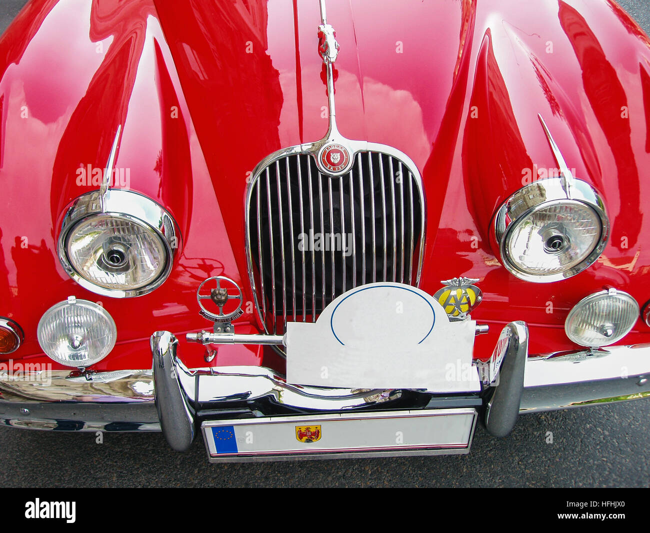 Vintage auto sportiva Jaguar XK-150 Foto Stock