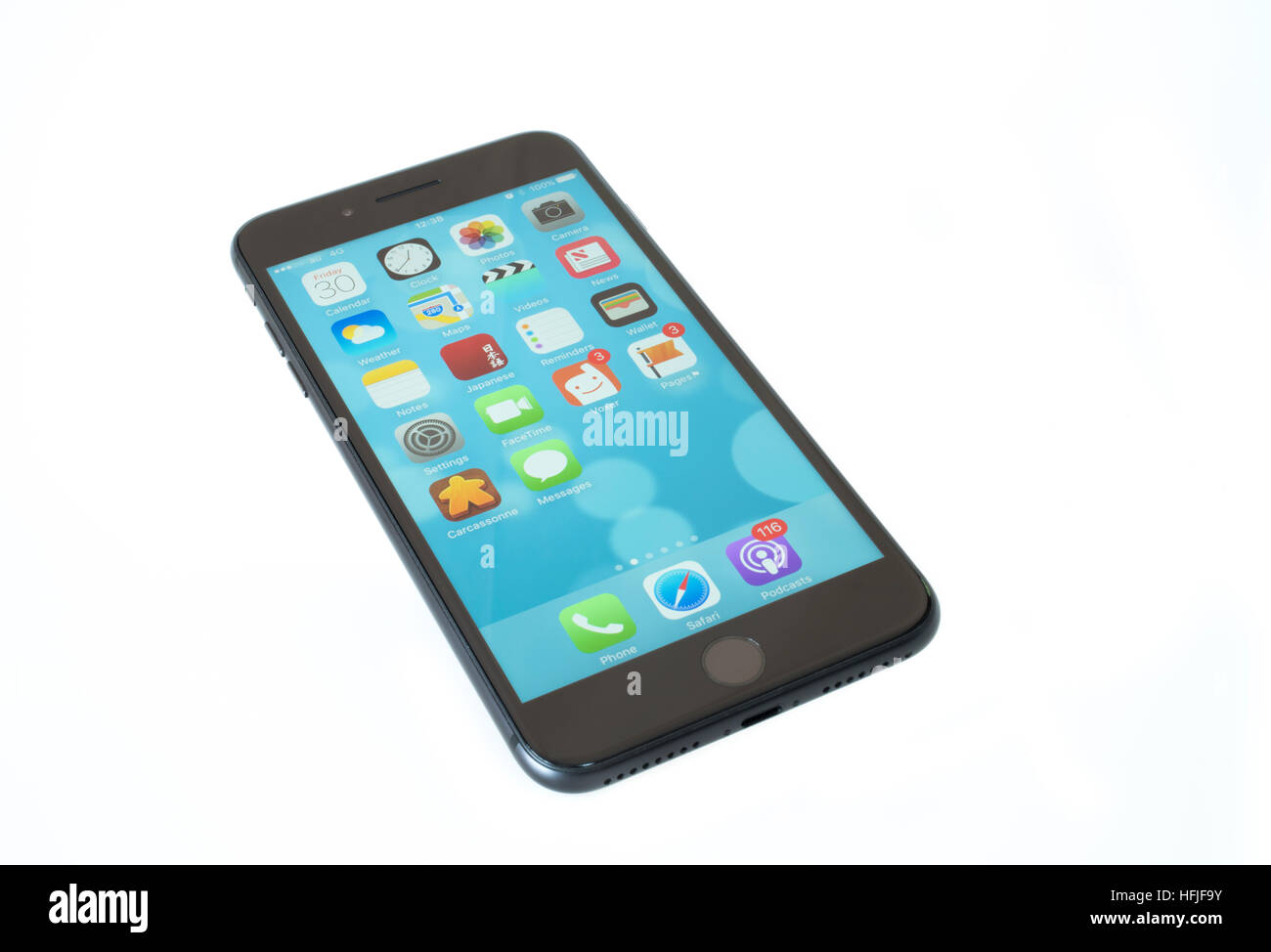 IPhone 7 più telefono cellulare 2016 senza il jack per le cuffie Foto Stock