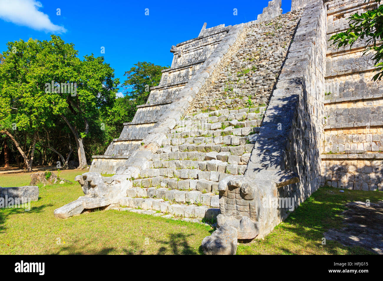 Osario, Chichen Itza, Yucatan Provenza, tempio Maya, Messico Foto Stock