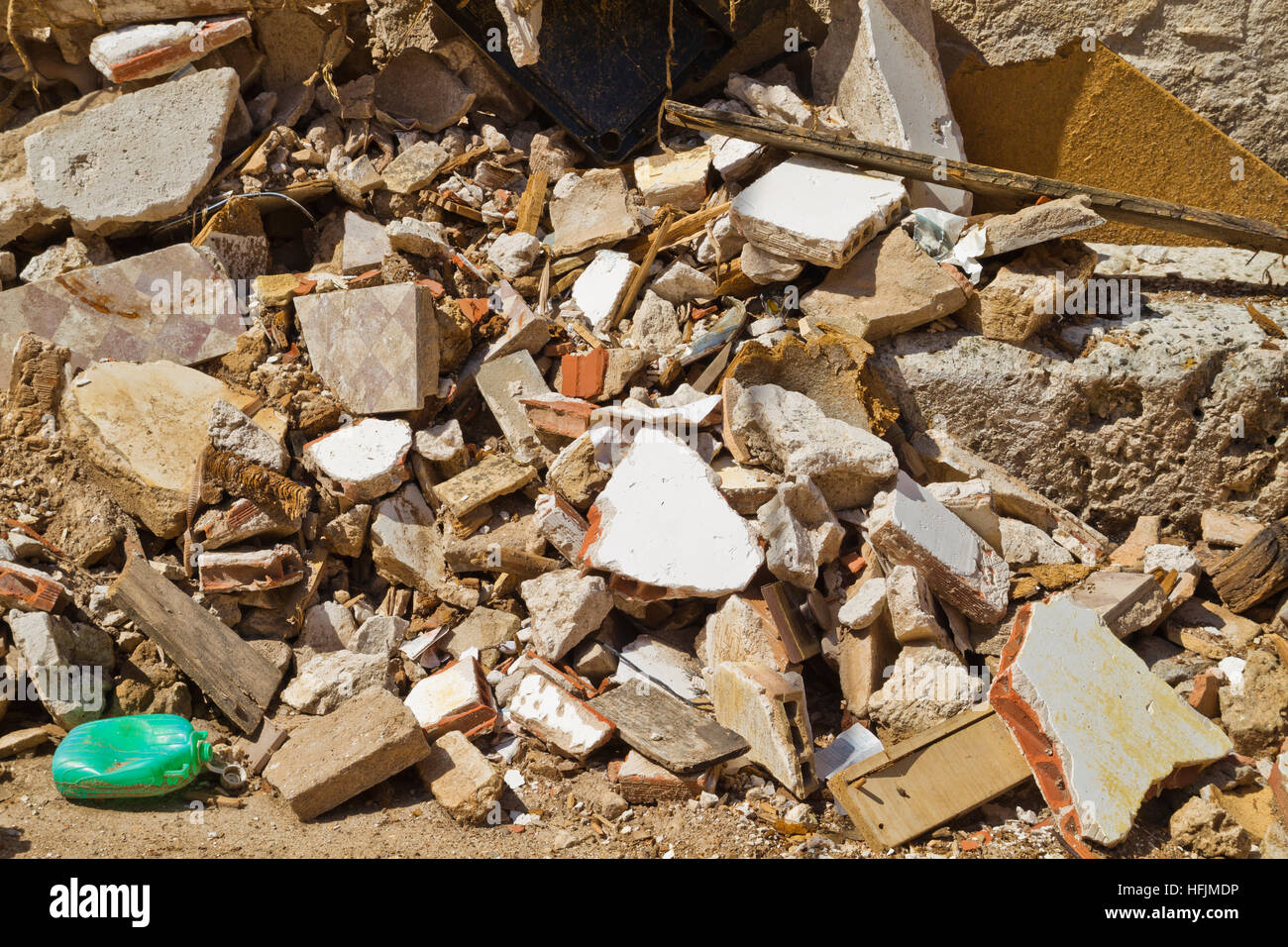Casa di demolizione, rovine, Brihuega, Spagna Foto Stock