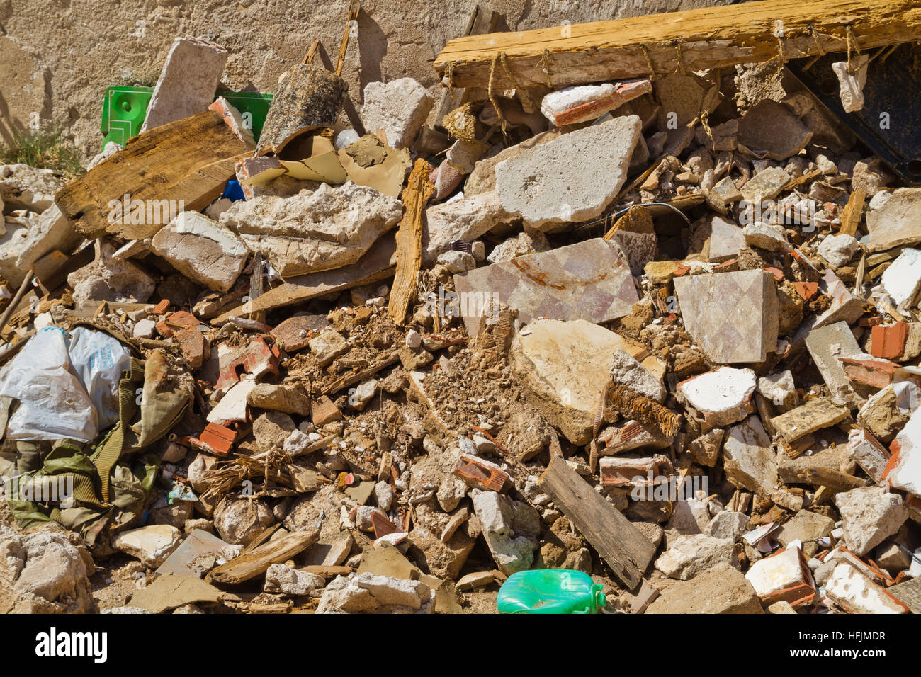 Casa di demolizione, rovine, Brihuega, Spagna Foto Stock