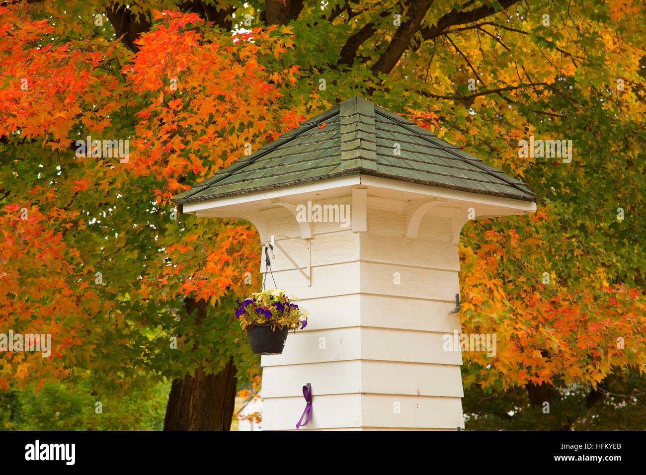 Cancello di ingresso, Ninemile rimontare il magazzino e la stazione di Ranger, Lolo National Forest, Montana Foto Stock