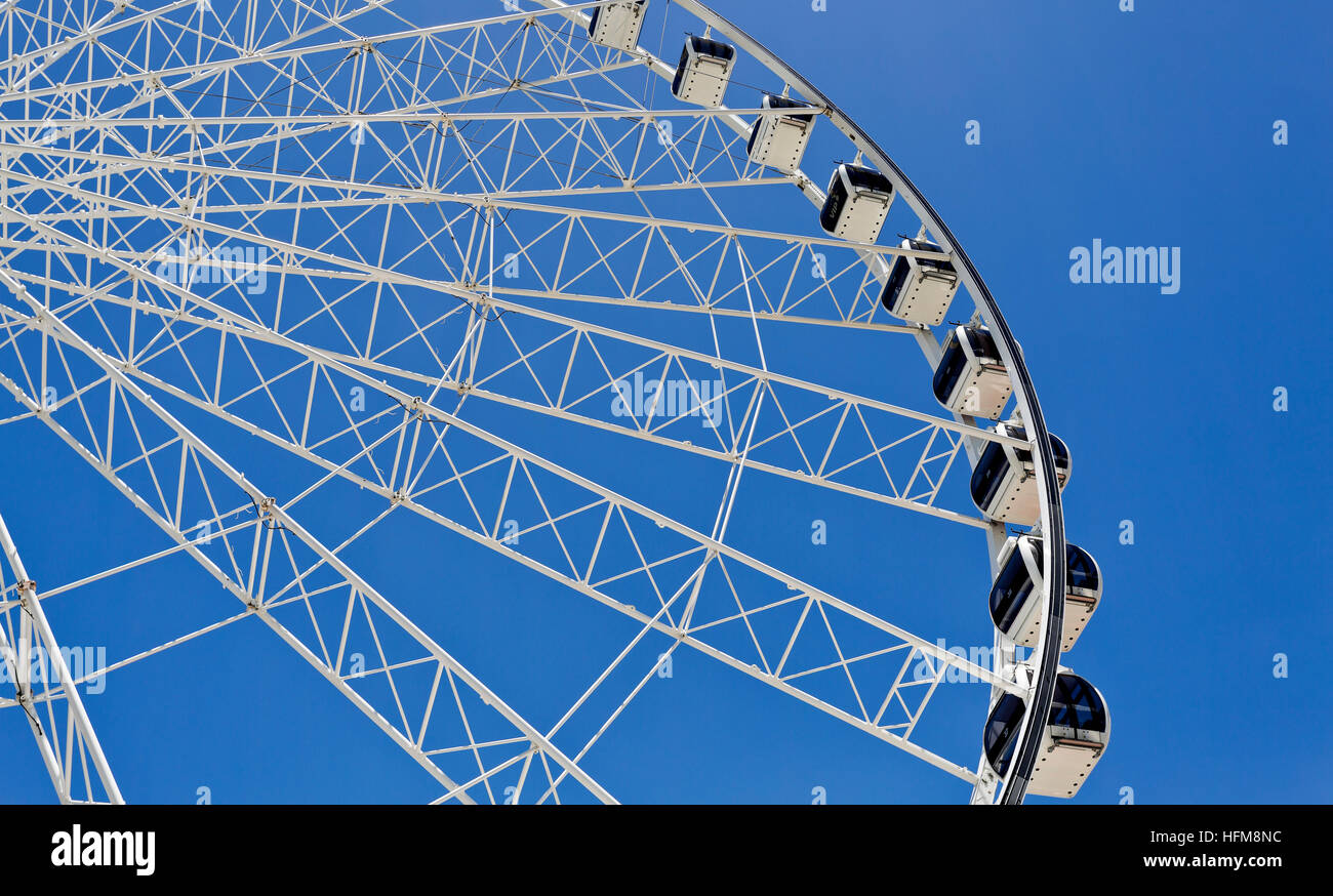 La Ruota Panoramica di Brisbane è un quasi 60 metri di altezza ruota panoramica Ferris installato a Brisbane, Australia. Foto Stock