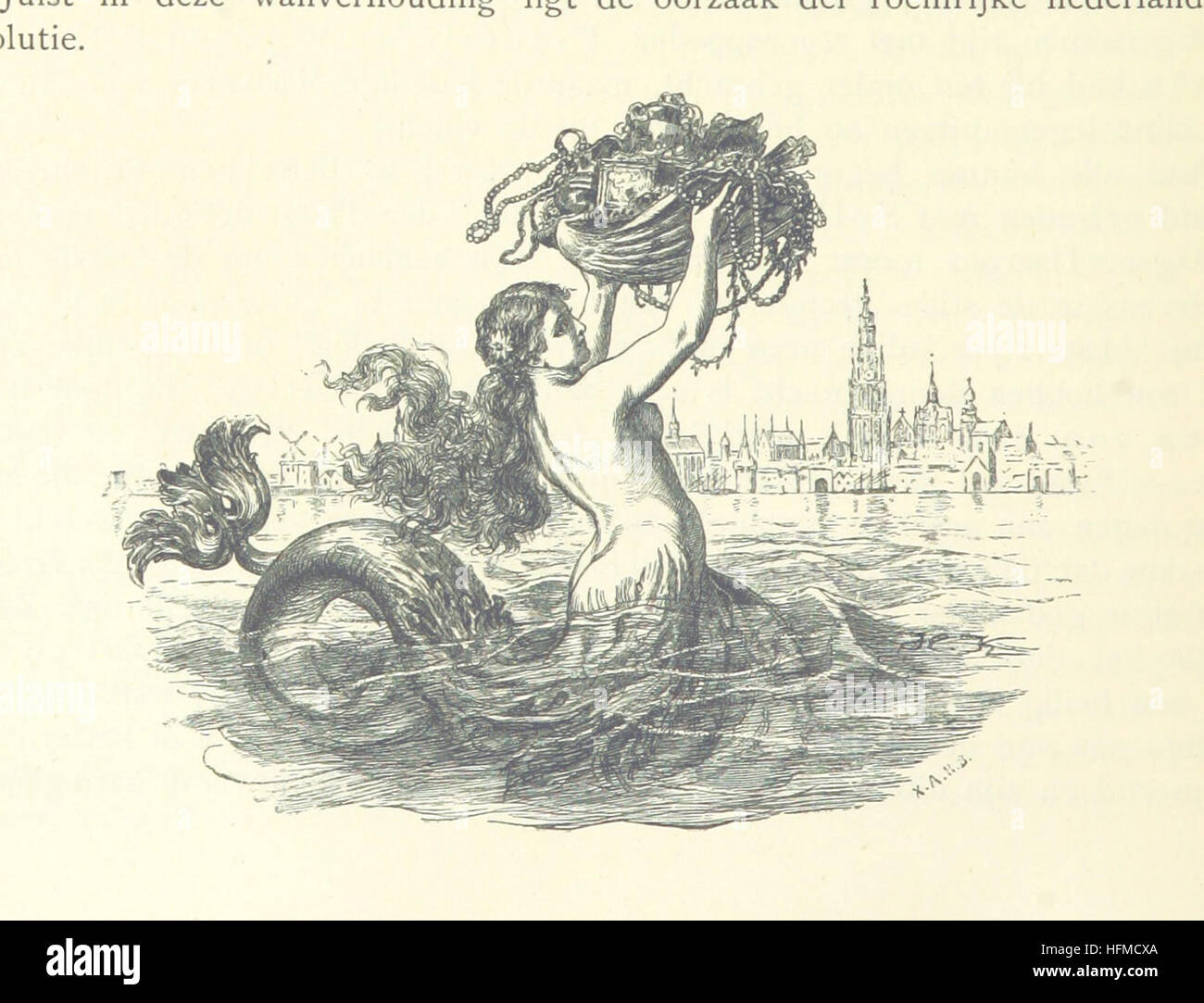 Questa immagine, a pagina 34 del libro "De Eerste jaren der Nederlandsche Revolutie", presenta rappresentazioni storiche del periodo della Rivoluzione olandese (1555-1568), che mostrano una varietà di figure. Il libro, pubblicato nel 1882, offre approfondimenti sulla storia olandese e sui ritratti rivoluzionari. Foto Stock