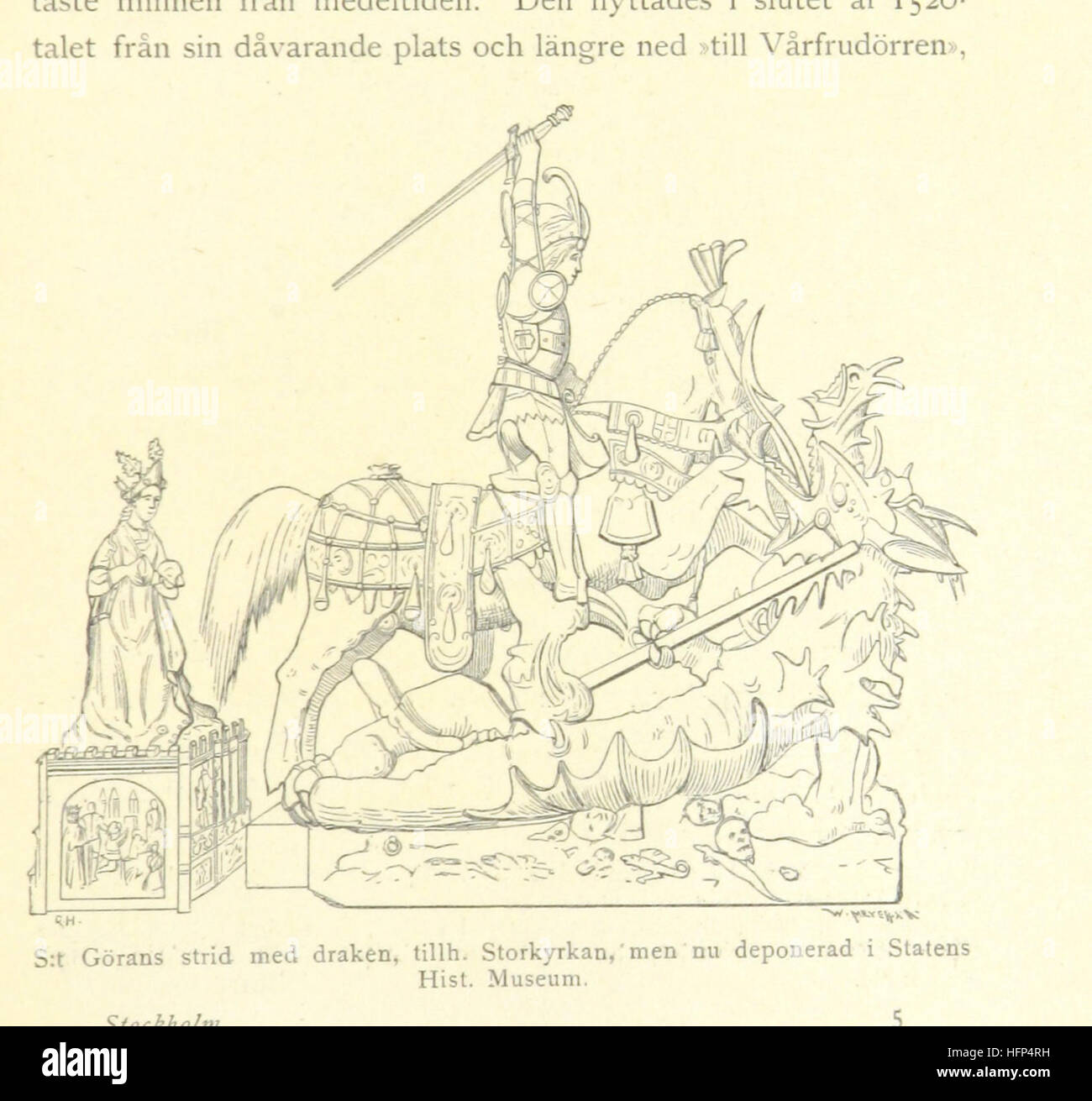 Immagine presa da pagina 69 di 'Stockholm sotto Medeltiden och Vasatiden, kort framställning af H. Hildebrand, F. Lilljekvist, Gustaf Upmark och F. U. Wrangel, etc' immagine presa da pagina 69 di 'Stockholm sotto Medeltiden och Foto Stock